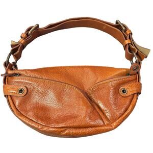 Francesco Biasia Genuine Brown Leather Shoulder Bag